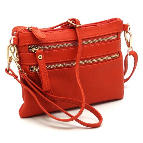 burnt orange crossbody bag.